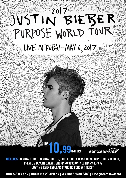 Konser Justin Bieber di Dubai 2017-Sentosa