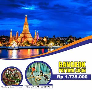 Paket Tour Bangkok Pattaya Thailand 2018